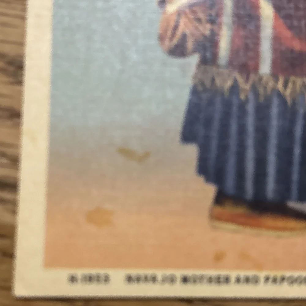 Fred Harvey Postcard Navajo Indian Mother & Papoose - circa 1920s H-1953